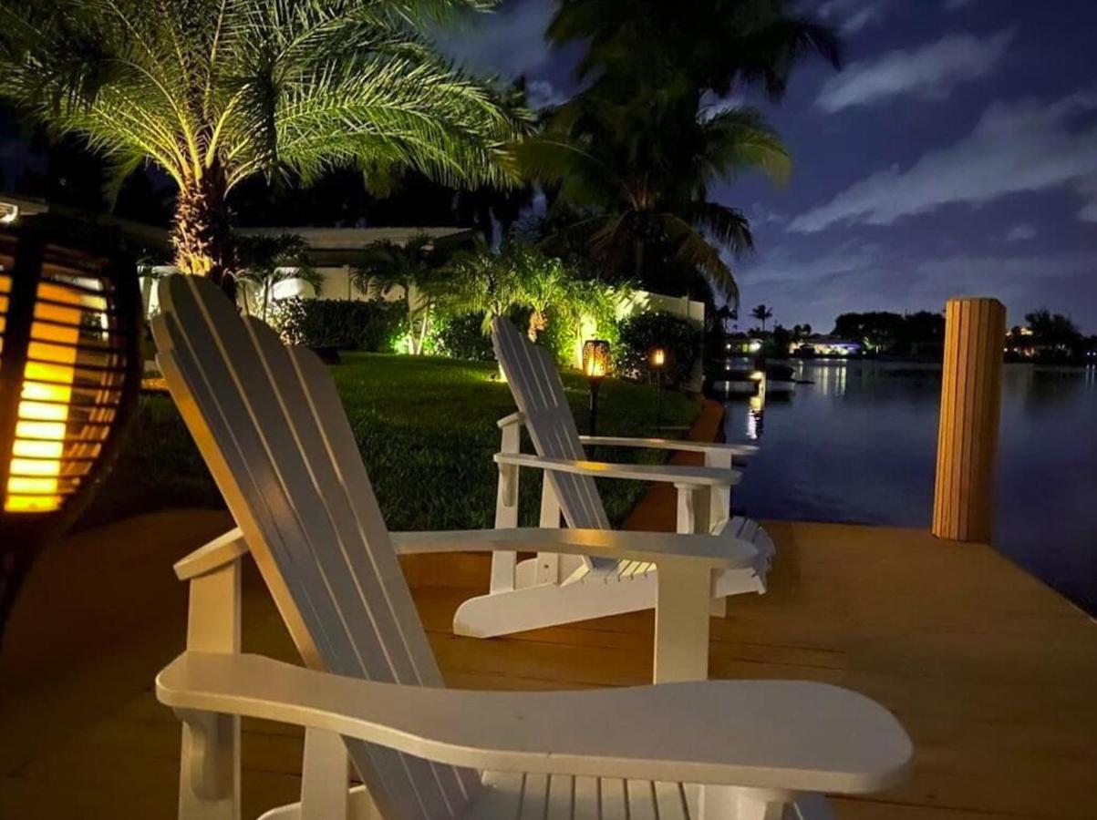 New! Waterfront Heated Pool & Jacuzzi 2 Mi To Beach - Fishing Pier Relaxing Spa & Hammock فورت لودرديل المظهر الخارجي الصورة