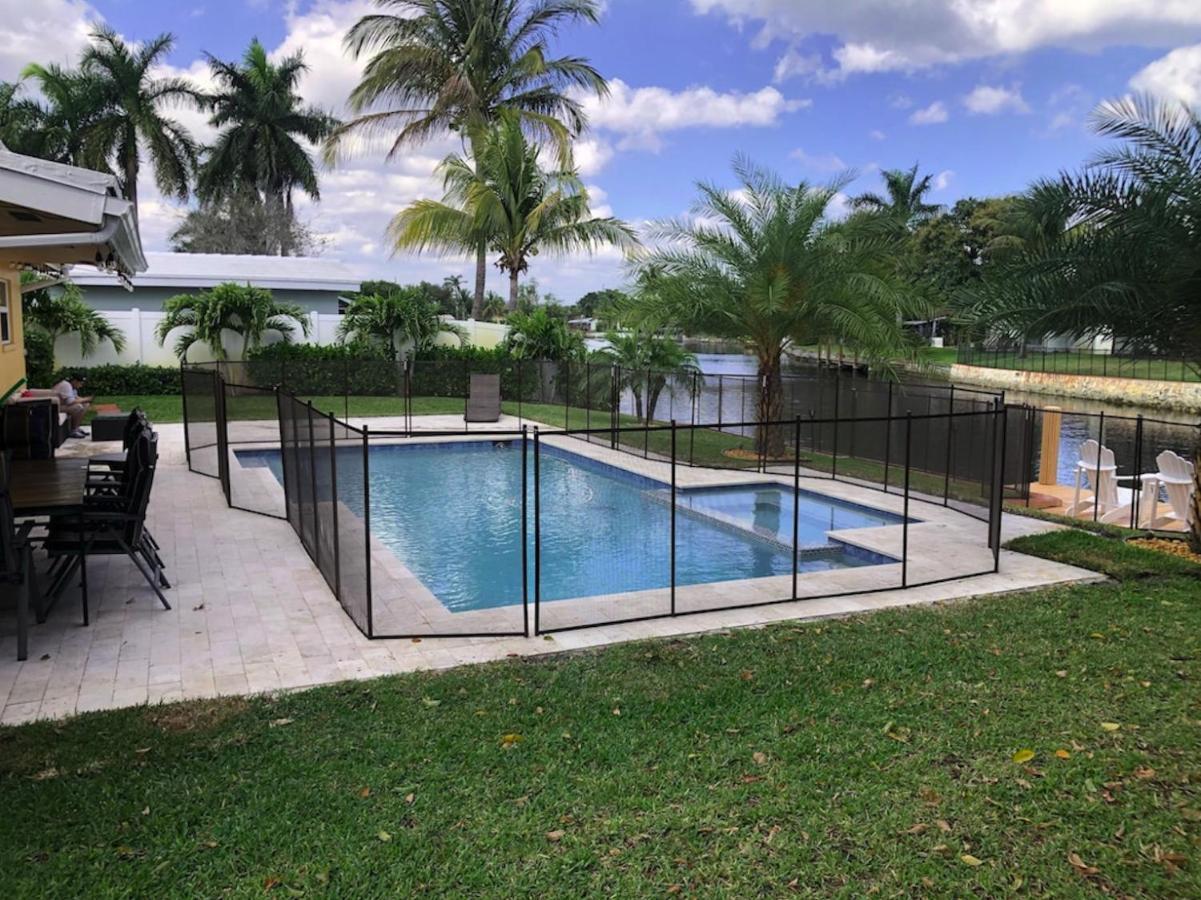 New! Waterfront Heated Pool & Jacuzzi 2 Mi To Beach - Fishing Pier Relaxing Spa & Hammock فورت لودرديل المظهر الخارجي الصورة