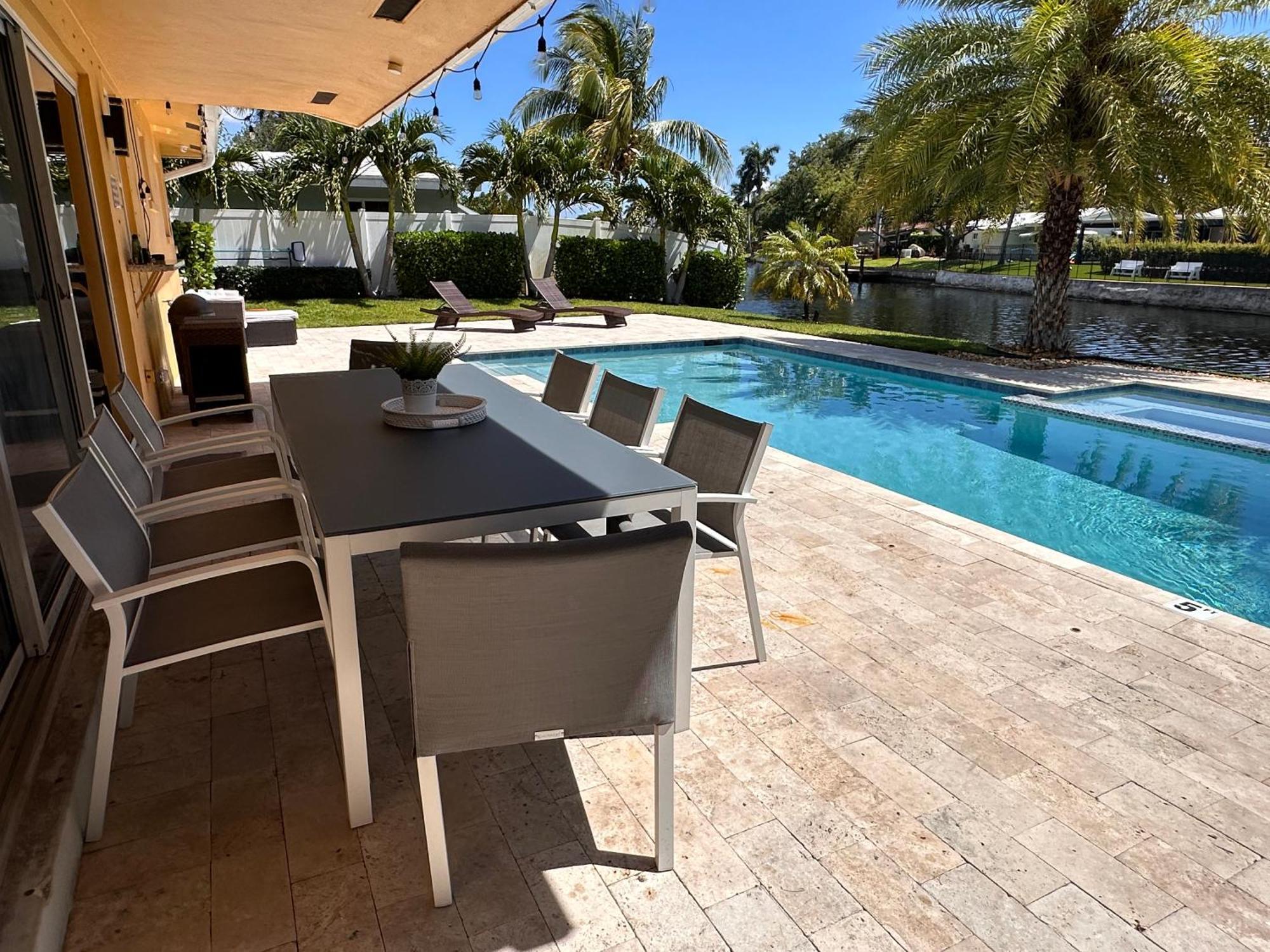 New! Waterfront Heated Pool & Jacuzzi 2 Mi To Beach - Fishing Pier Relaxing Spa & Hammock فورت لودرديل المظهر الخارجي الصورة