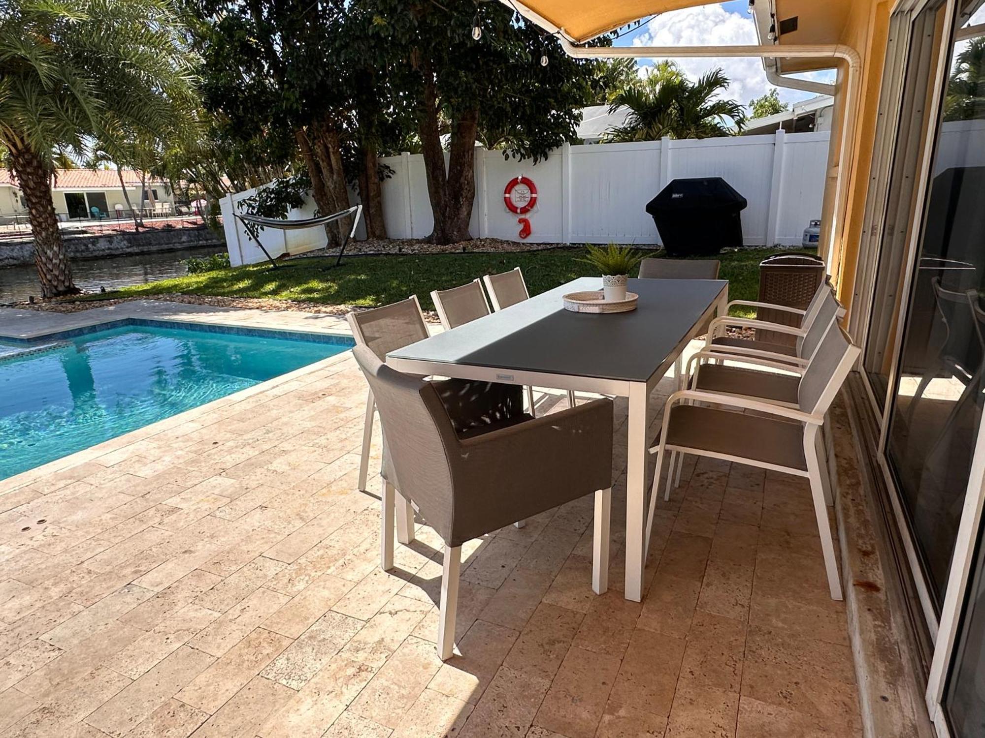 New! Waterfront Heated Pool & Jacuzzi 2 Mi To Beach - Fishing Pier Relaxing Spa & Hammock فورت لودرديل المظهر الخارجي الصورة